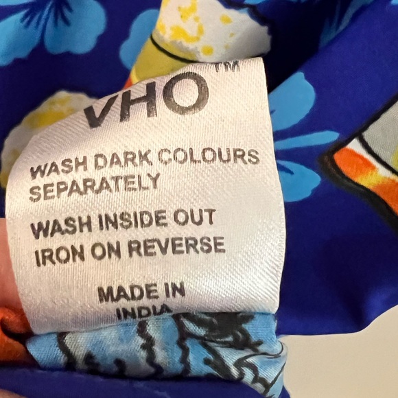 V.H.O. Hawaiian Blue beer short sleeve shirt size Large - Picture 7 of 7